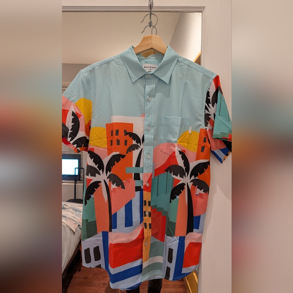 Mavrans Havana Tropical Vibes Men's Button Down Shirt